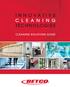 INNOVATIVE TECHNOLOGIES CLEANING SOLUTIONS GUIDE