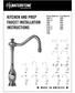 KITCHEN AND PREP FAUCET INSTALLATION INSTRUCTIONS