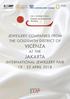 con il contributo della JEWELLERY COMPANIES FROM THE GOLDSMITH DISTRICT OF VICENZA AT THE JAKARTA INTERNATIONAL JEWELLERY FAIR APRIL 2018