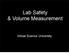 Lab Safety & Volume Measurement. Virtual Science University