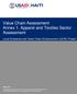 Value Chain Assessment Annex 1. Apparel and Textiles Sector Assessment