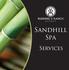 Sandhill Spa. Services