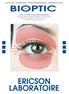 ERICSON LABORATOIRE FACIAL THERAPY. PROFESSIONAL PROTOCOL EYE CONTOUR TREATMENT FOR THE MOST FRAGILE AREAS OF THE FACE