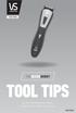 THEBEARDBUDDY TOOL TIPS. for the lithium powered trimmer for your beard & stubble, nose & ears. VSM703A