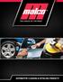 THE CHOICE OF THE PROS AUTOMOTIVE CLEANING & DETAILING PRODUCTS