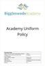 Academy Uniform Policy