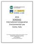 2016 SCHEDULE International Comparative Environmental Law Como, Italy
