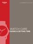 LEARNER S GUIDE WATCH CARE SIZING & SETTING TIME