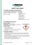 1 PRODUCT AND COMPANY IDENTIFICATION 2 HAZARD(S) IDENTIFICATION SAFETY DATA SHEET GHS CLASSIFICATION