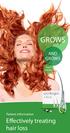 GROWS. Effectively treating hair loss AND GROWS. Patient information AND GROWS