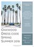 DRESS CODE SPRING SUMMER Oakwood summer trip OAKWOOD OAKWOOD PRESENTATION THEMES OAKWOOD