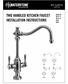 TWO HANDLED KITCHEN FAUCET INSTALLATION INSTRUCTIONS