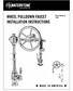 WHEEL P ULLDOWN FAUCET INSTALLATION INSTRUCTIONS. Wheel Model #s: 5100