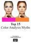 Top 15 Color Analysis Myths