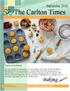 The Carlton Times. Baking. September Theme of the Month: