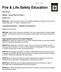 Fire & Life Safety Education