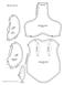 Model Doll. Tracing and Cutting Line. Open Neck. Top. Seam #1. Tracing and Sewing Line UPPER BODY FRONT. On grain. (Cut 1) FACE. (Trace 1) Bust.