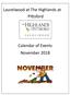 Laurelwood at The Highlands at Pittsford. Calendar of Events November 2018