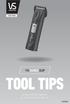 THEFAMILYCLIP TOOL TIPS. for the essential clipping kit for professional family hair cuts VS704A