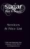 Services & Price List