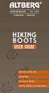 ALTBERG. BOOTMAKERS Est YORKSHIRE ENGLAND HIKING BOOTS USER GUIDE DRYING BOOTS OUT BOOTCARE GAITERS & SOCKS SAFETY, TERMS & CONDITIONS
