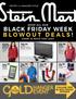BLACK FRIDAY WEEK BLOWOUT DEALS! HURRY IN WHILE THEY LAST!