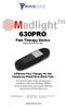Medlight TM 630PRO. Pain Therapy Device. Instructions for Use. Effective Pain Therapy for the Temporary Relief from Minor Pain