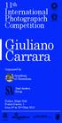 Giuliano Carrara. Organized by: Accademy of Chionchina. Group. Sant Andrea. Pistoia, Major Hall Piazza Duomo, 1 from 8 th to 22 nd May /M11