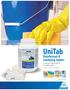 UniTab. Disinfectant & Sanitizing Tablets A bleach alternative in tablet form DIN: Code: (120 x 6.55 g tablet)