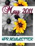 May 2011 HPR NEWSLETTER