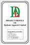 PROJECT PROFILE OF Deshone Apparels Limited