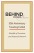 35th Anniversary Traveling Exhibit. Schedule of Locations and Featured Artwork