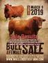 Sale Results 32 YEARLING BULLS AVERAGED $5,135 7 TWO YEAR OLD BULLS AVERAGED $6,000 COMMERCIAL HEIFERS AVERAGED $1,553