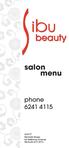 salon menu phone Unit 27 Nicholls Shops 64 Kelleway Avenue Nicholls ACT 2913